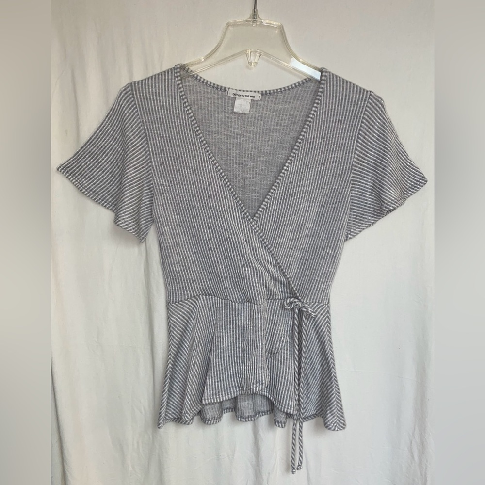 Caution to the Wind Striped Blouse